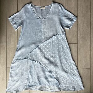 Puro Lino 100% Linen A-Line Dress, Sz XL